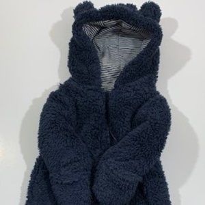 Carter's Navy Blue Newborn Coat Size Newborn Excellent Condition